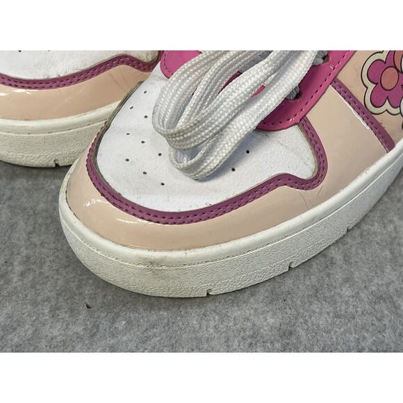 Girls Barbie Low Top Sneakers Pink and white Size 8 - Picture 4 of 15